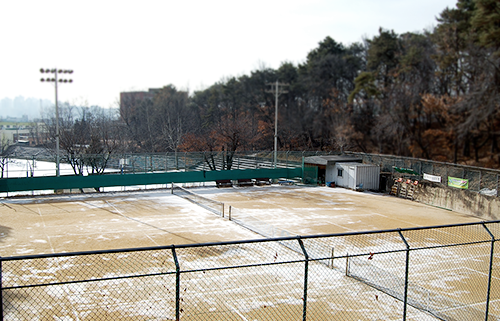 오산대학교 테니스코트장 사진